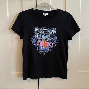 Kenzo Tiger Graphic Print Crew Neck Tee